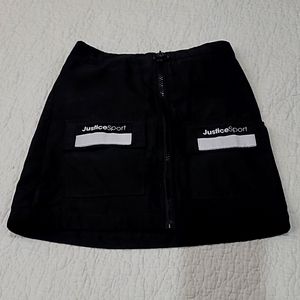 Justice Sport Girls Black and White Skort, Size 8